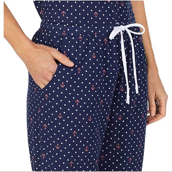 Nautica 2 Piece Sleepwear Set Anchor Polka Dot - Picture 3 of 9